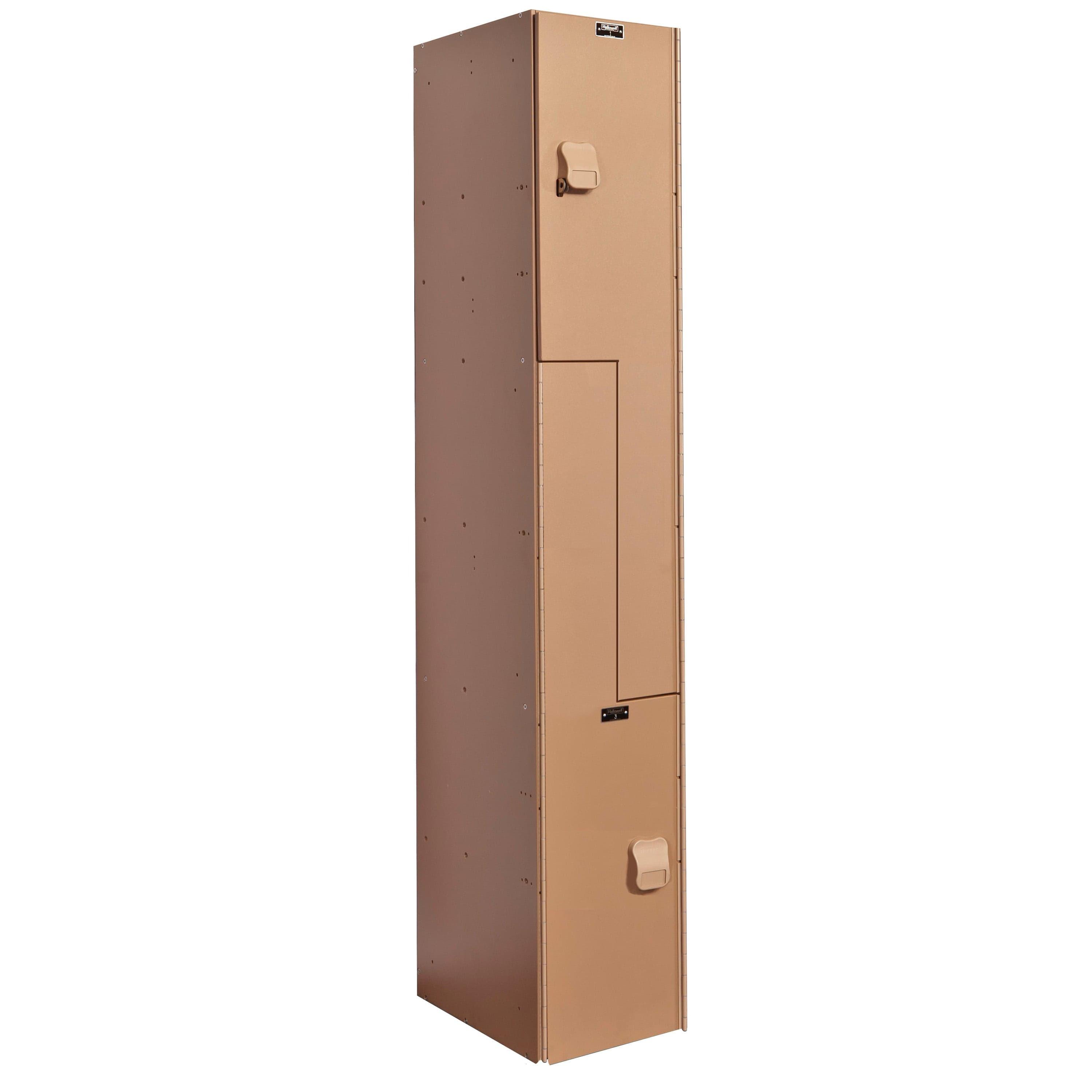 Hallowell AquaMax HDPE Solid Plastic Locker — Z Tier, 1 Wide HPL1282-ZA-TE YourLockerStore